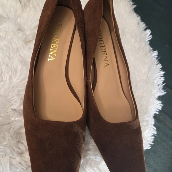 Women's Elegant Brown Heels - Picture 5 of 6